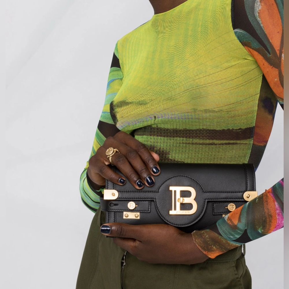 BALMAIN B-Buzz 23 Crossbody Pouch- Authentic - Picture 8 of 9